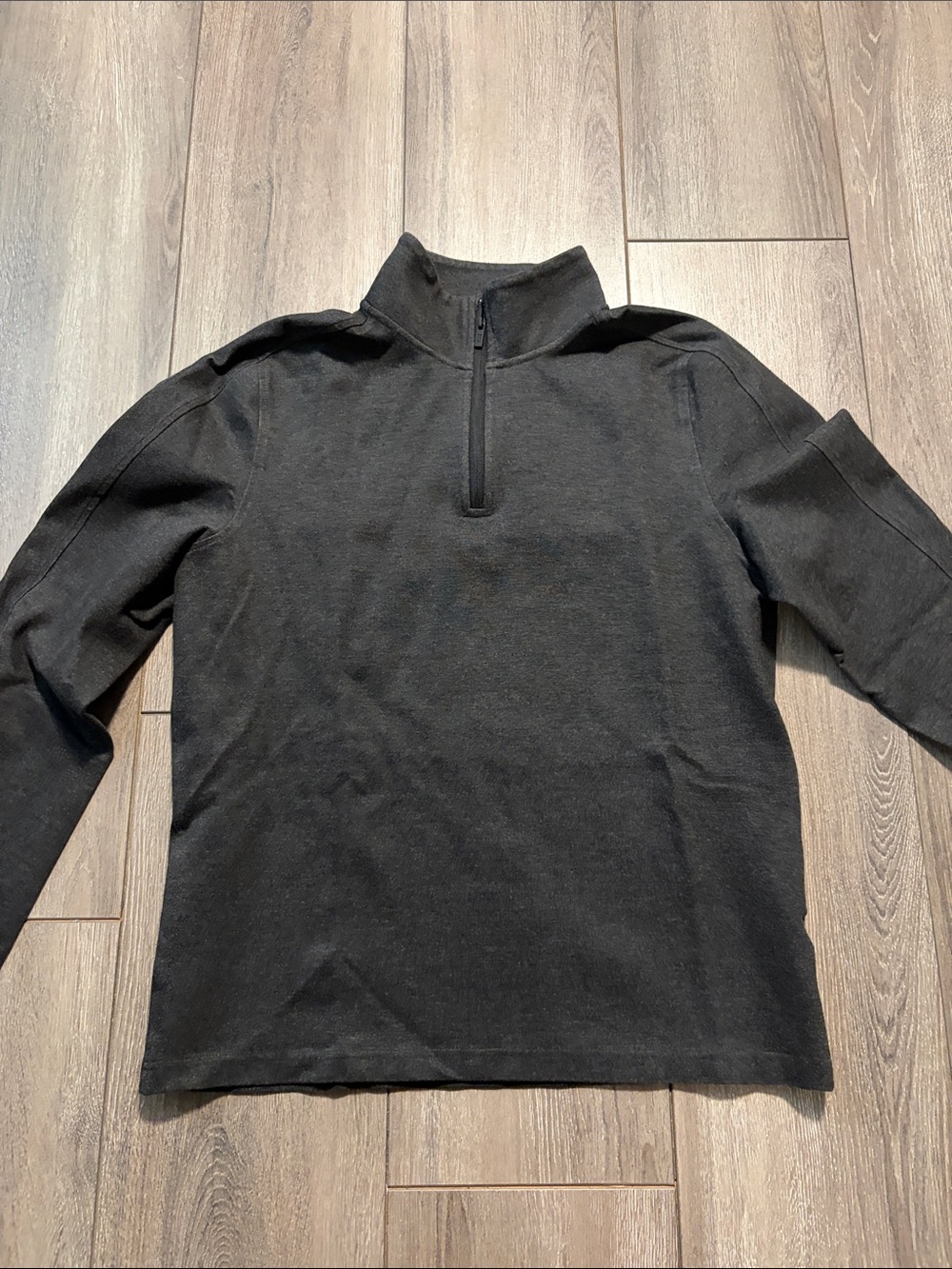 Men's Grey Half-Zip Sweater